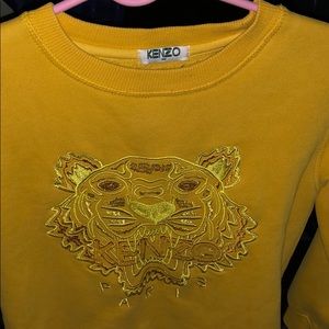 Boys yellow Kenzo sweater size 8